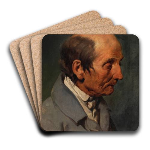 Bildnis eines lteren Herren by Josef Danhauser Art Drink Coaster set