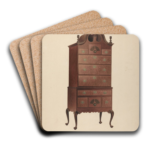 Highboy by Frank Wenger Art Drink Coaster set