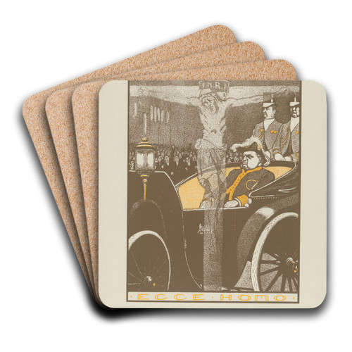 Ecce Homo by Albert Hahn Art Drink Coaster set