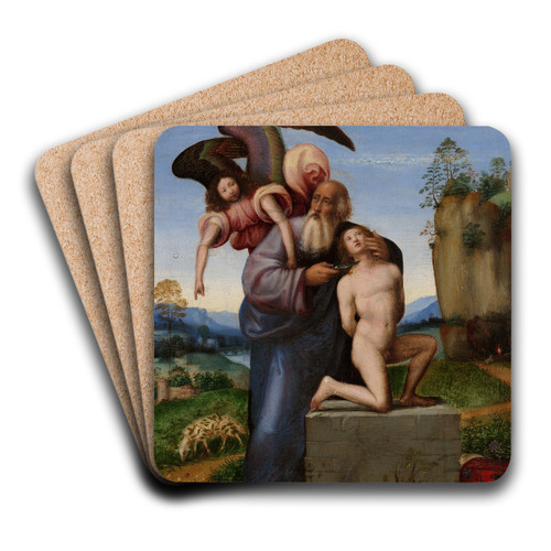 The Sacrifice ofIsaac by Mariotto Albertinelli Art Drink Coaster set