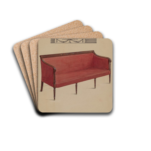 Sofa by Carl Weiss Drink Coasters - set of 4
