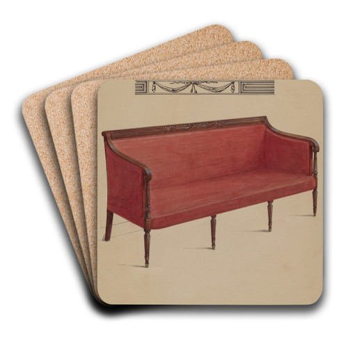 Sofa by Carl Weiss Art Drink Coaster set