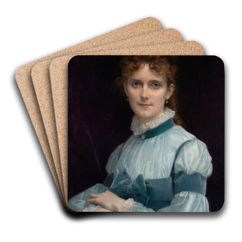 Portrait of Miss FannyClapp by Alexandre Cabanel Art Drink Coaster set