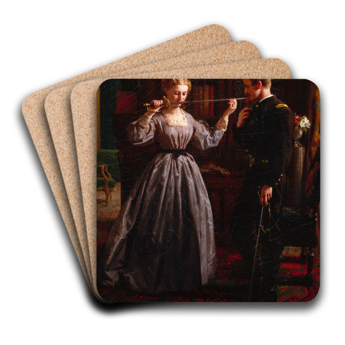 The Consecration, 1861 by George Cochran Lambdin Art Drink Coaster set