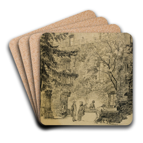 Baden-Baden by Christian Grabau Art Drink Coaster set Baden-Baden by Christian Grabau Art Drink Coaster set