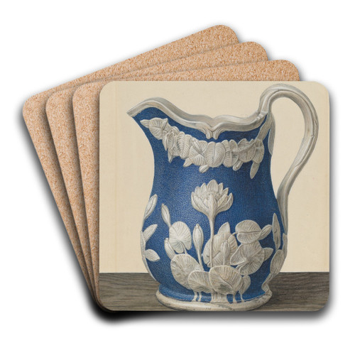 Parian Pitcher by John Matulis Art Drink Coaster set