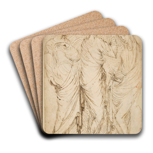 Three Standing Figures by Stefano da Verona Art Drink Coaster set