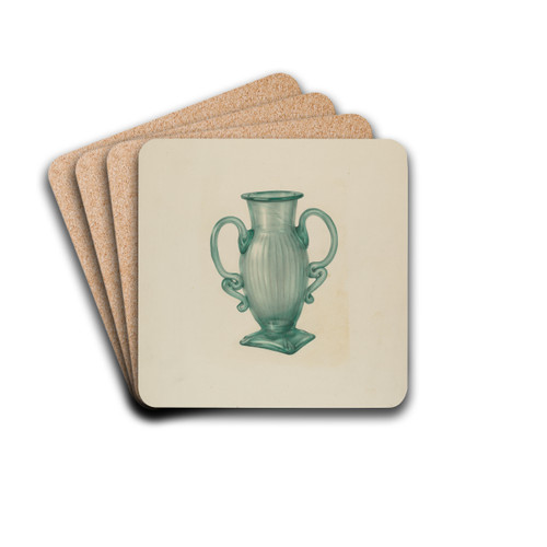 Vase by Van Silvay Drink Coasters - set of 4 Vase by Van Silvay Drink Coasters - set of 4