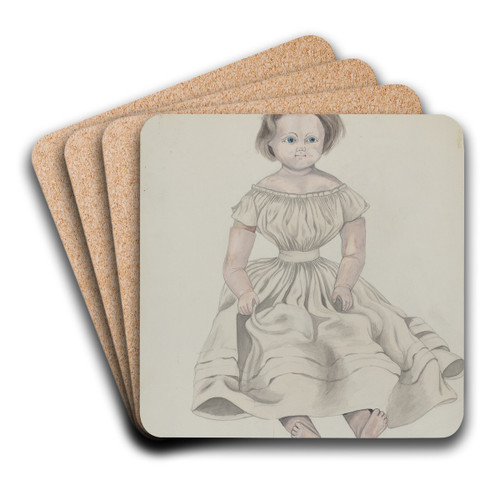 Wax Doll by Mary E. Humes Art Drink Coaster set