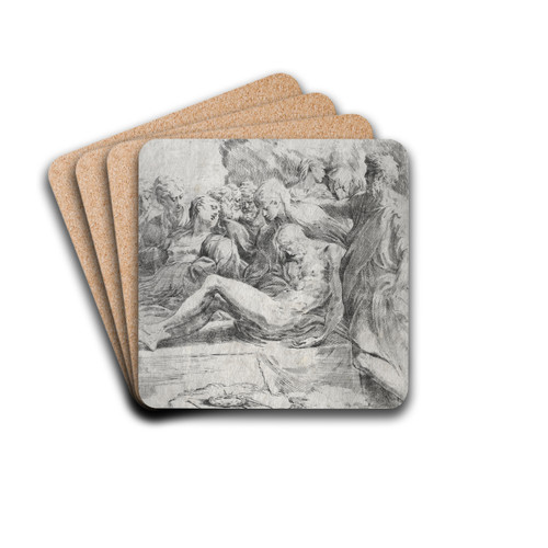 The Entombment by Parmigianino Drink Coasters - set of 4