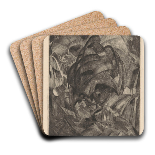L'arbre by Lodewijk Schelfhout Art Drink Coaster set L'arbre by Lodewijk Schelfhout Art Drink Coaster set