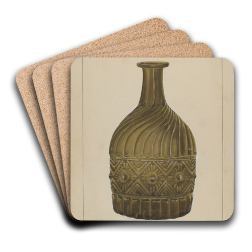 Decanter by John Dana Art Drink Coaster set