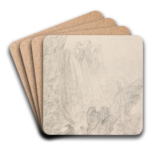 The Cascade at Terni by Richard Wilson Art Drink Coaster set