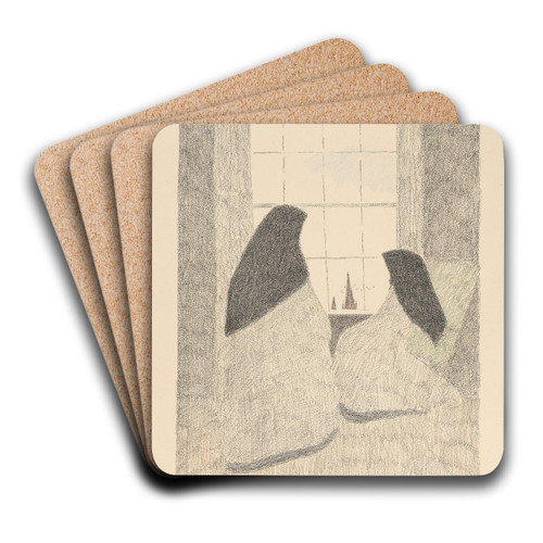 Les Serres Chaudes 6 by Lon Spilliaert Art Drink Coaster set Les Serres Chaudes 6 by Lon Spilliaert Art Drink Coaster set
