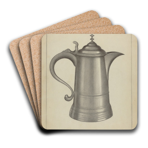 Pewter Tankard by Charles Cullen Art Drink Coaster set