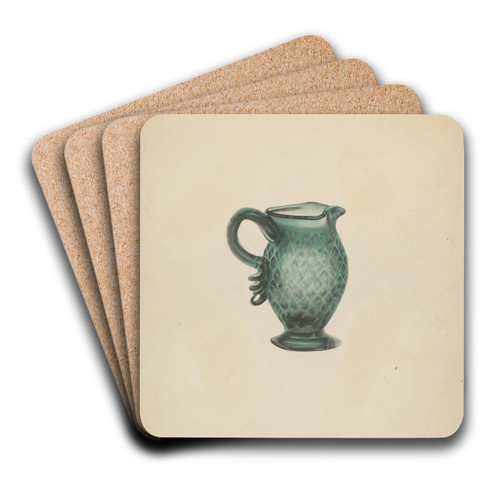 Cream Pitcher by John Dana Art Drink Coaster set