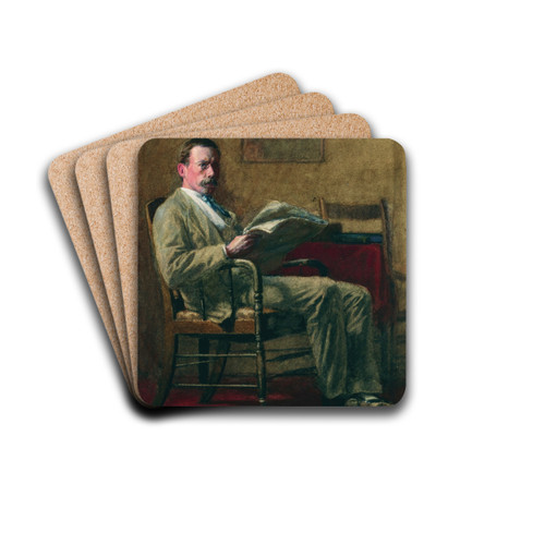 Portrait of a Philadelphia Gentleman by Thomas Pollock Anshutz Drink Coasters - set of 4