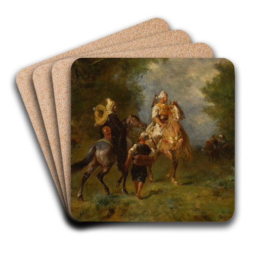 A Hawking Party by Eugne Fromentin Art Drink Coaster set
