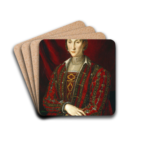 Eleonora di Toledo by Agnolo Bronzino Drink Coasters - set of 4