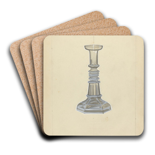 Candlestick by John Dana Art Drink Coaster set