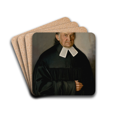 Portrait of Samuel Renss by Peter Michal Boh Drink Coasters - set of 4 Portrait of Samuel Renss by Peter Michal Boh Drink Coasters - set of 4