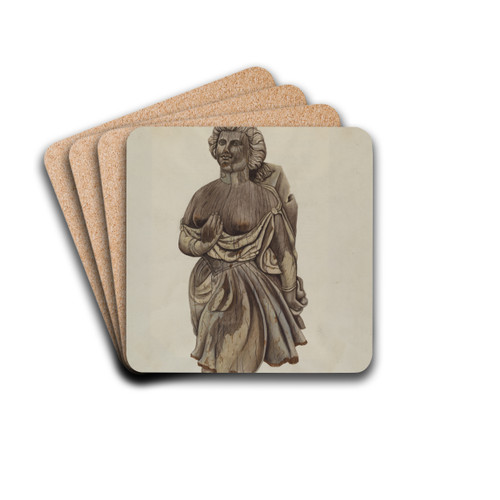 Figurehead Martha by Mary E. Humes Drink Coasters - set of 4