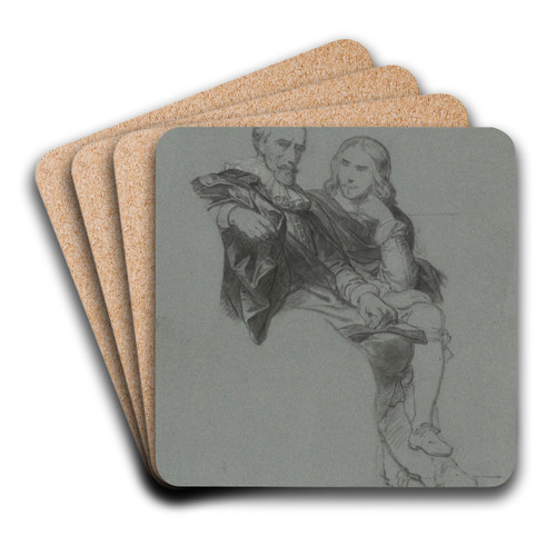 The Painters Joos de Momper II and Frans Francken II by Nicaise De Keyser Art Drink Coaster set The Painters Joos de Momper II and Frans Francken II by Nicaise De Keyser Art Drink Coaster set