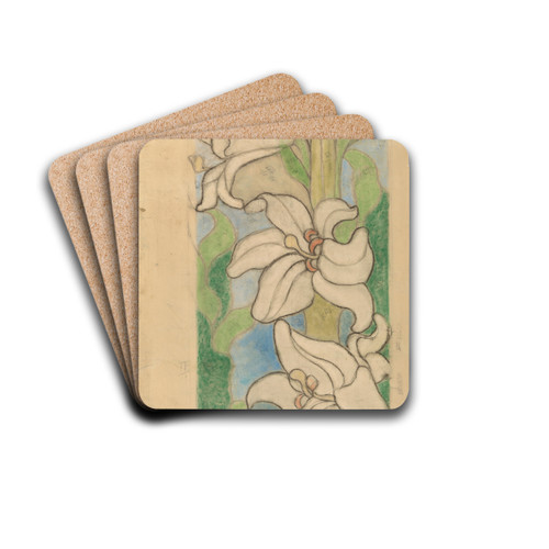 Bogosawiona Salomea. Projekt witraa do kocioa Franciszkanw w Krakowie. by Stanisaw Wyspiaski Drink Coasters - set of 4