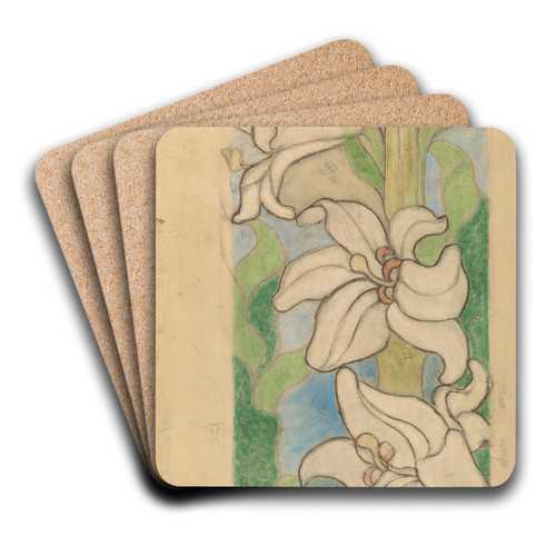Bogosawiona Salomea. Projekt witraa do kocioa Franciszkanw w Krakowie. by Stanisaw Wyspiaski Art Drink Coaster set