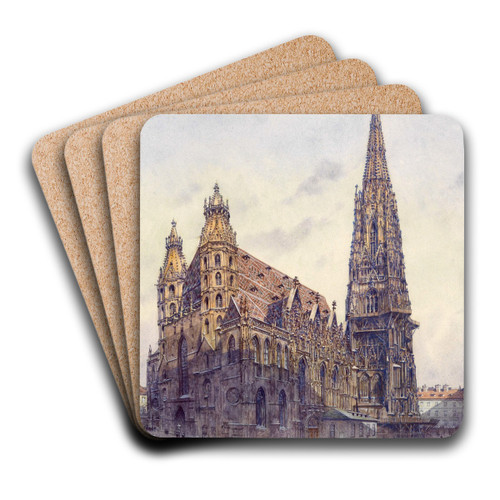 Stephanskirche in Wien by Carl Pippich Art Drink Coaster set