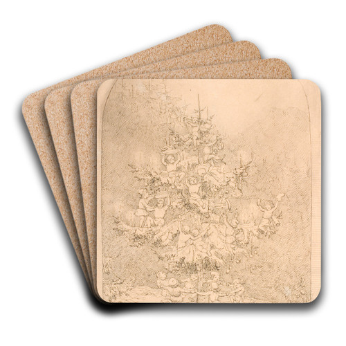 Juletr by Lorenz Frlich Art Drink Coaster set