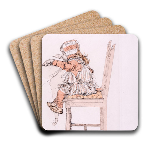 Lisbeth by Carl Larsson Art Drink Coaster set