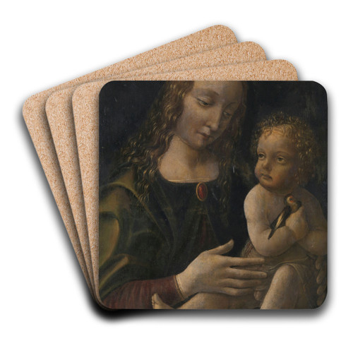 Virgin and Child by Francesco Napoletano Art Drink Coaster set
