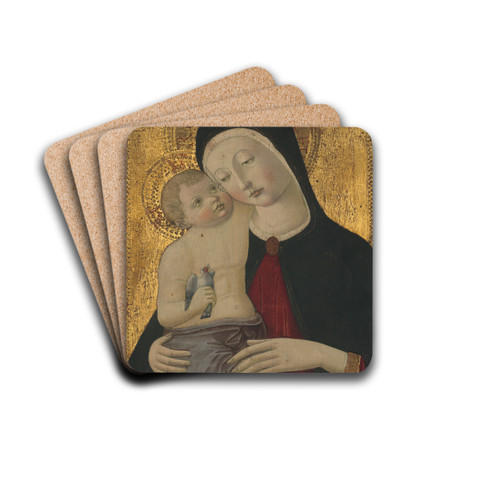 Virgin andChild by Benvenuto di Giovanni Drink Coasters - set of 4 Virgin andChild by Benvenuto di Giovanni Drink Coasters - set of 4