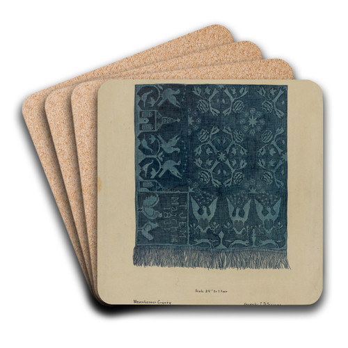 Quilt by Isabelle De Strange Art Drink Coaster set Quilt by Isabelle De Strange Art Drink Coaster set