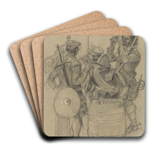 Adolph Tidemand by Adolph Tidemand Art Drink Coaster set