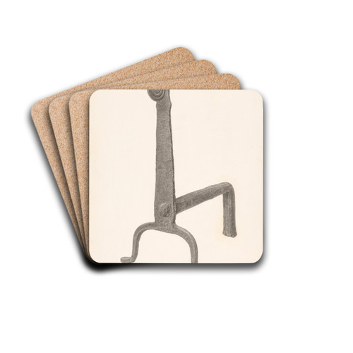Andiron (one of pair) by Jacob Lipkin Drink Coasters - set of 4
