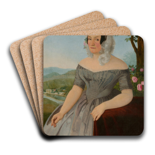 Portrait of . Szmrecsnyi by Jozef Boetech Klemens Art Drink Coaster set