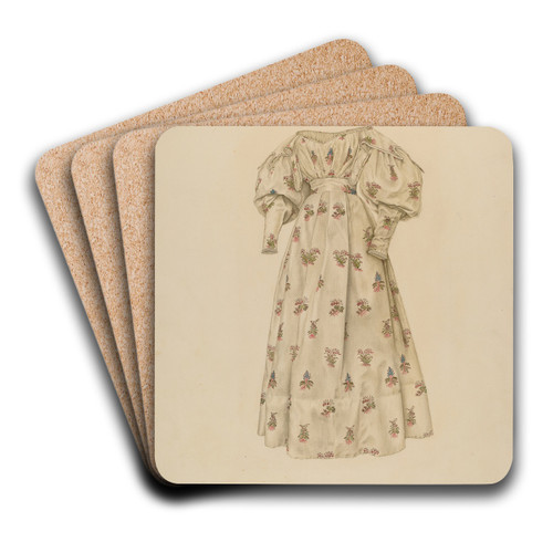 Dress by Irene Lawson Art Drink Coaster set