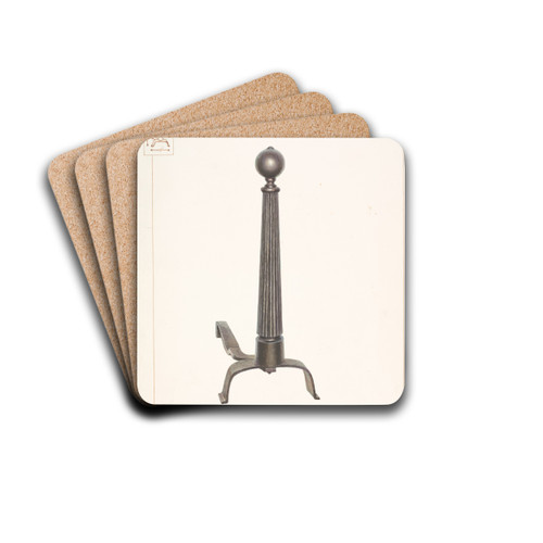 Large Andiron by Gordon Saltar Drink Coasters - set of 4