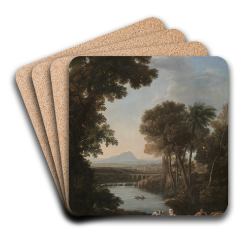 Rest on the Flight into Egypt by Claude Lorrain Art Drink Coaster set
