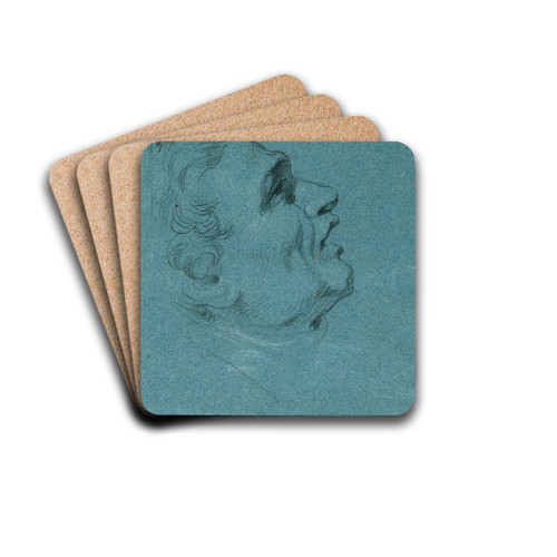Kopfstudie zu den Wandgemlden in der Hofburg by Johann Peter Krafft Drink Coasters - set of 4