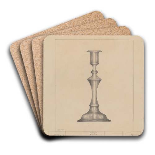 Candlestick by Henry Meyers Art Drink Coaster set