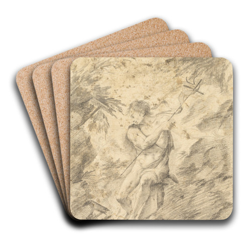 St. John the Baptist by Circle of Bartolom Estban Murillo Art Drink Coaster set St. John the Baptist by Circle of Bartolom Estban Murillo Art Drink Coaster set