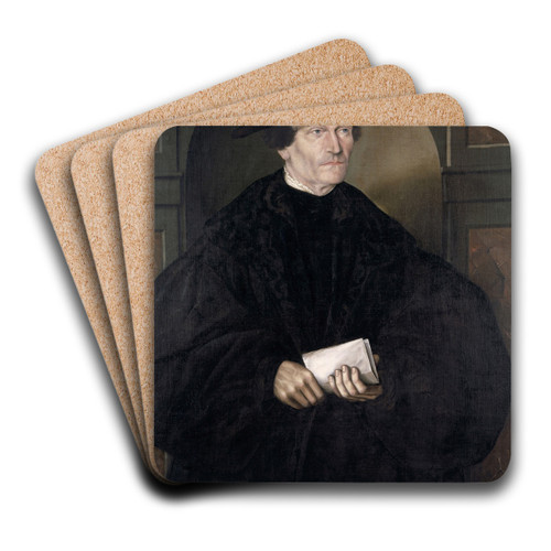 Portrait of Bonifacius Amerbach by Christoph Roman Art Drink Coaster set