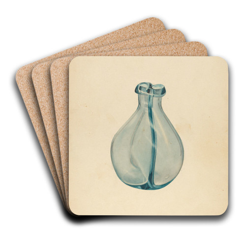Blown Glass by Alvin Shiren Art Drink Coaster set Blown Glass by Alvin Shiren Art Drink Coaster set