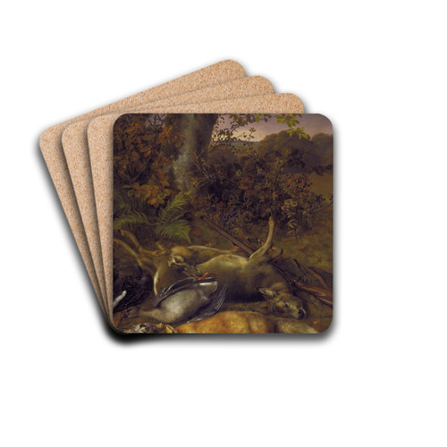 Skudt Vildt by Johan Laurentz Jensen Drink Coasters - set of 4