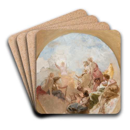 Aurora (Goddess of the Dawn) by Henryk Siemiradzki Art Drink Coaster set