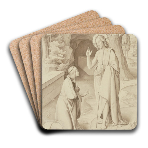 Noli me tangere by Philipp Veit Art Drink Coaster set