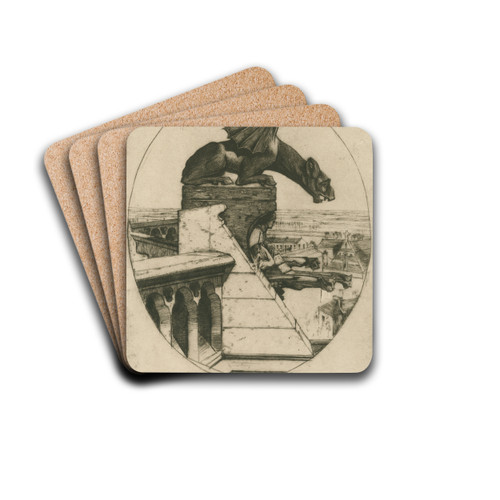 The Chimera of Amiens by David Young Cameron Drink Coasters - set of 4